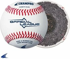 Champro Sports Champro CBB-200 Official League - Cushion Cork Core - Full Grain Leather Cover Baseballs