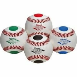 Diamond Dotted Training Baseballs - 1 Dozen