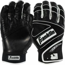 Franklin Adult Powerstrap Chrome Batting Gloves