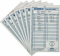 Glover's Line Up Cards